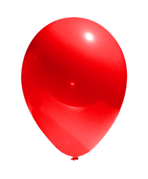 Красный латексный шар (металлик) 12”