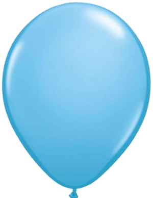 Голубой латексный шар (металлик) 12”
