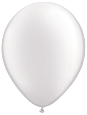 Белый латексный шар (металлик) 12”